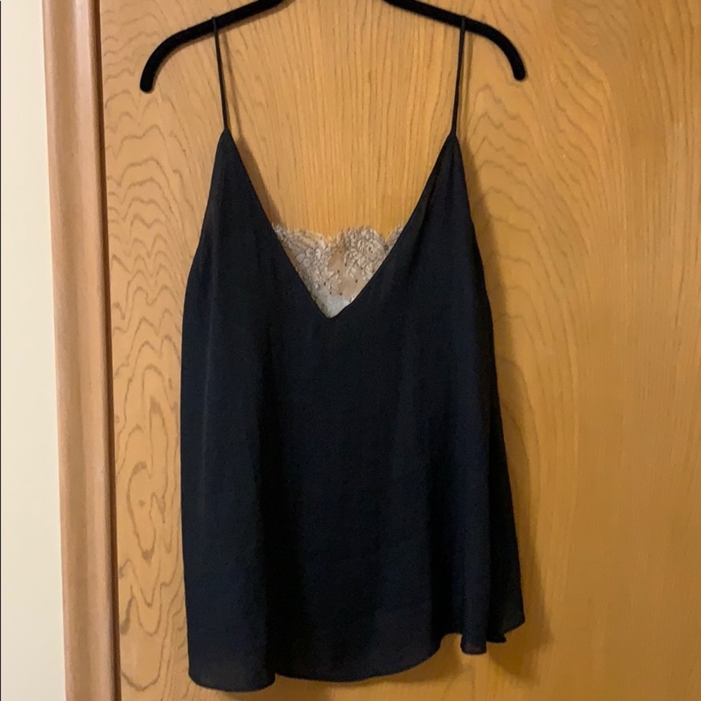 FREE PEOPLE INTIMIDATELY FLOWY TANK TOP WITH LACE
